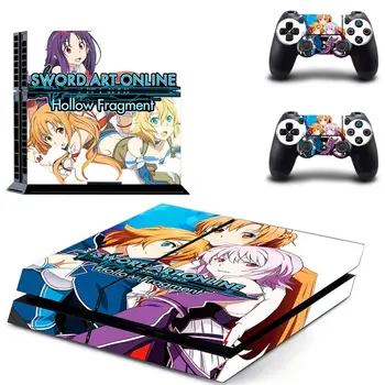 Anime Sword Art Online SAO PS4 Samolepky Play station 4 Kůže Obtisk Nálepka Pro PlayStation 4 PS4 Konzole A Regulátor Kůže Vinyl