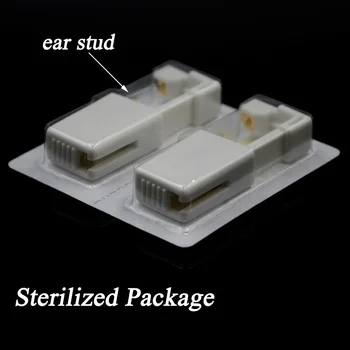 24ks/box Jednorázové Bezpečnostní Ucha Piercing Zařízení+Sterilní Lůžkem Crystal Stud Žádné Ostré Piercing Šperky Vhodné Dítě