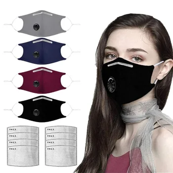 NOVÝ Ústa, Maska S filtrem Proti Znečištění PM2.5 Prach Respirátor Omyvatelným Opakovaně použitelné Masky Bavlněné ochranné masky pro dospělé dětské masky