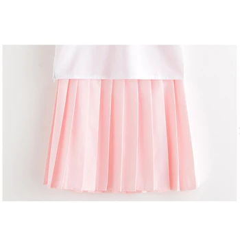 2020 světle růžová Japonská školní uniforma sukně JK jednotné Třídy uniformy Námořník oblek College vítr Oblek studentky uniformy