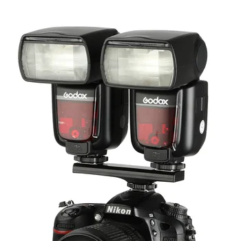 SUPON Dual Hot Shoe Držák Splitter Adaptér Pro Kameru, Blesk Speedlite Canon 7DII 70D 5DR 5DRS 5DIII 6D DSLR Fotoaparát, Videokamera