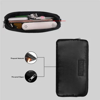 Ohnivzdorné Signál Blokování Taška GPS RFID Faraday Bag Štít Klec Pouzdro, Peněženku Ochranné Pouzdro Pro Ochranu Soukromí Klíč od Auta