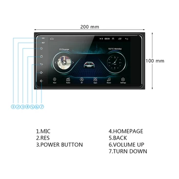 Podofo 2Din Android 9.1 Auto Rádio Auto Multimediální Přehrávač Radio 2 Din GPS Auto Audio, Rádio-Bluetooth Autorádio Pro Toyota Corolla