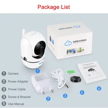 Techage 1080P P2P Cloud Bezdrátové IP Kamery Auto Motion Tracking Video Dohled Bezpečnostní CCTV Mini Kamera WiFi Baby Monitor