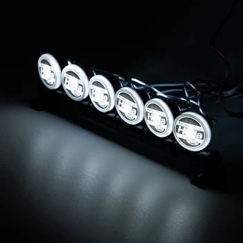 AXSPEED RC Auto LED Střešní světlo Světla Panel s Držákem pro 1/10 TRX-4 D90 SCX10 90046 CC01 Wraith RC Auto Rock Crawler