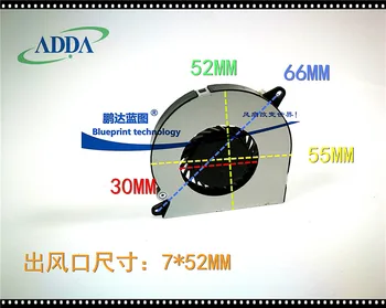 Původní ADDA AB05505HX07G300 5.5 CM5V velké proudění vzduchu notebook mikro-turbíny, chladicí ventilátory