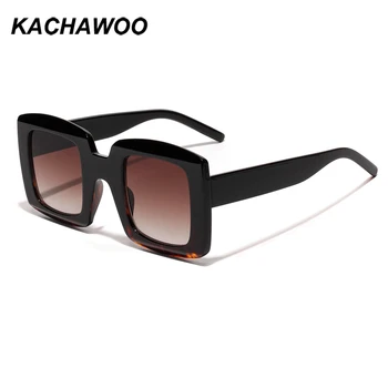 Kachawoo nadrozměrné náměstí sluneční brýle, ženy, retro hnědé velké sluneční brýle bílý rám dámy trendy brýle uv400 nový rok dárky