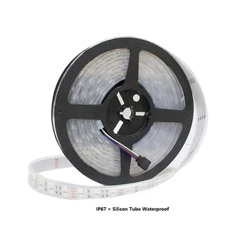 RGB LED Strip Light Vodotěsná 12V 24V SMD 5050 120 LED Flexibilní Pásky Pásky Světlo 5M Teplá studená Bílá RGB LED Strip Osvětlení
