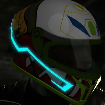 Bez Baterie Helmu Light Bar Noc Signální Pás Módní Motocykl Helma Proužek Světla pro Venkovní