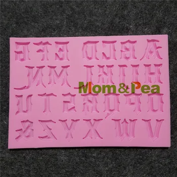 Máma&Pea 1233-35 Doprava Zdarma Čísla A Písmena Silikonové Formy Dort Dekorace Fondant Dort 3D Formy, Potravinářské