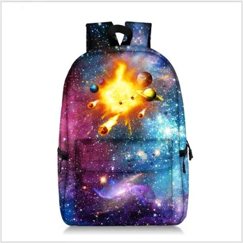 Nové Multicolor Galaxy Star Space Batoh pro Dospívající Dívky, Chlapci, Classic Jedinečné Děti Bagpack Student, Děti Batoh
