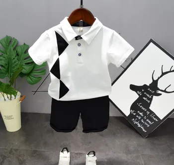 2ks/Set Baby Boy Oblečení Nastavit Letní tričko + Kraťasy Kojenecké Oblečení novorozené chlapce Oblečení Bavlna Krátký Rukáv Baby Boy Oblečení