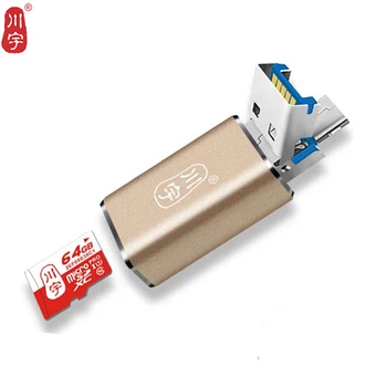 Městě kawau 3.0 OTG Card Reader vysokorychlostní Mini Adaptér s Micro SD Karty / TF Kartu Slot C326 Čtečka Paměťových Karet pro Mobilní Telefon