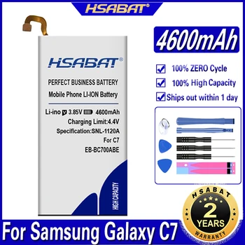 HSABAT 4600mAh EB-BC700ABE Baterie pro Samsung Galaxy C7 SM-C7010 Duos C7018 C7 Pro Duos SM-C701F/DS TD-LTE SM-C7000