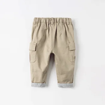 DBS16289 dave bella jarní baby boys módní karikatura kapsy kalhot děti plné délky děti kalhoty kojenecké batole kalhoty
