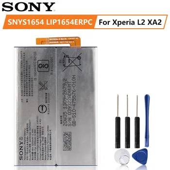Originální Baterie pro SONY Xperia XA2 Plus XA2P L2 SNYSK84 SNYS1654 LIP1654ERPC H3321 3300mAh Autentické Telefon Vyměnit Baterie