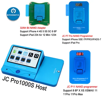 JC pro1000S NAND Programátor JCP11F JCID P7 PRO Nand Svítidla Pro iPhone 11 8 Plus X XR XSmax iTunes Chyba Opravy Upgrade Paměti