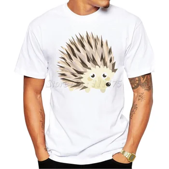 2019 Letní Roztomilý ježek Design T Shirt Pánské, Vysoce Kvalitní Potištěné Topy Tees Bederní