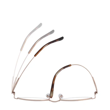 Luxusní Design Pure Titanium Optické Brýle Rám Půl Rim Brýle Brýle Lehké Brýle