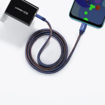 Ugreen Kabel Micro USB Nylon Pletené Nabíječka USB Micro USB Rychlé Nabíjení Kabel pro Samsung-Xiaomi-HTC Tablet, USB Kabel
