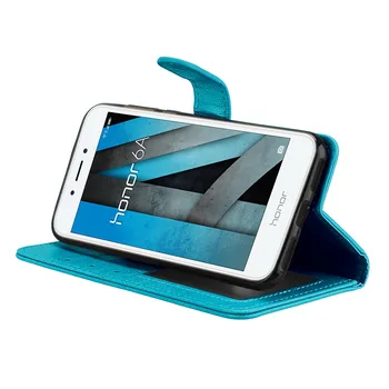 Pro Huawei Honor 6A DLI-TL20 DLI-AL10 Případě Flip Pouzdro Honor 6 Smartphone Peněženka Kožená Silicon Nárazuvzdorné Ochranné Pouzdro