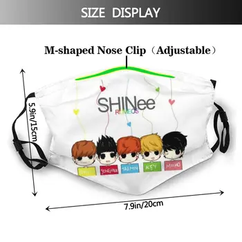Kpop Ústa Tváře Masky SHINee Obličejové Masky Vtipné Módy s 2 Filtry pro Dospělé