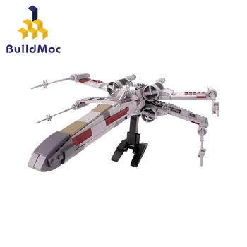Buildmoc Mini Star Tie Fighter, X-Wing Wars MicroFighters Walker Stavební Bloky StarWars Lepining Hračky 05053 10195