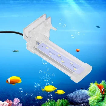 Akvarijní Led Osvětlení Vodotěsné Ryby Klip Světlo Crystal Akvarijní Lampa Ponorná Podvodní Klip Lampa Rostlin Lampa Dekor