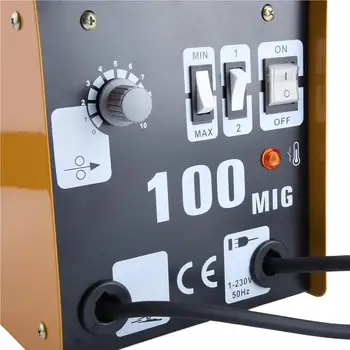 IP21 MIG100 Plynu-Stíněný Svařovací Stroj Profesionální Elektrická Svařovací Stroj Odolný MIG Weldering Zařízení EU Plug