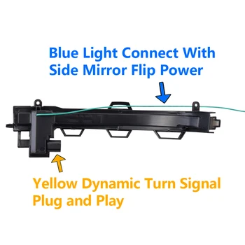 LED Dynamické směrové Boční Blinkr zpětného Zrcátka, Indikátor Světla Na BMW X3 F25, X4 F26 X5 F15 X6 F16 2016 2018