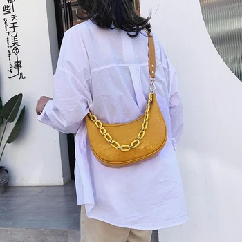 Volný Kámen Vzor PU Kůže Crossbody Tašky Pro WomenShoulder Messenger Bag Lady jednobarevné Řetězce Kabelky A Peněženky