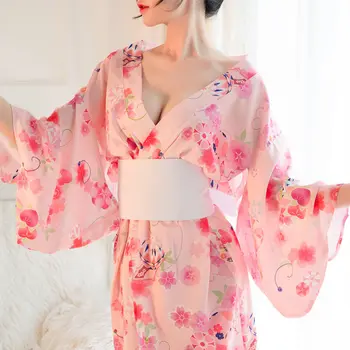 Dámské Sexy spodní Prádlo LingerieCosplay Jednotné Allure Japonská Hra, Dívka, Sexy Dlouhé Tištěné Kimono Vášeň Oblek pro Dospělé Produktů