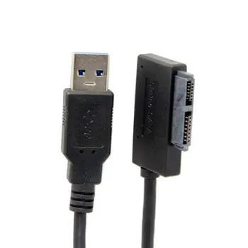 USB 3.0 7+6 13Pin Slimline SATA Laptop CD/DVD ROM, Optické Jednotky Kabel Adaptéru