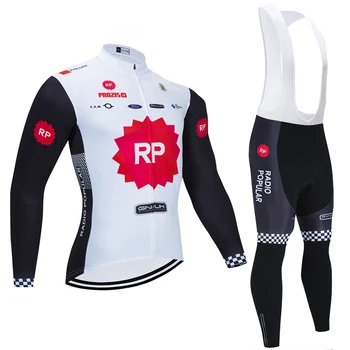 RP cyklo TEAM dres zimní sportovní oblečení cyklistické kalhoty Ropa Ciclismo Tepelné fleece profi cyklistika krátké Maillot oblečení