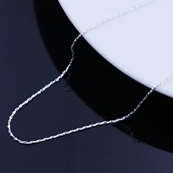 Ženy Módní Sterling Silver 925 Řetězce Náhrdelníky Příslušenství Nejvyšší Kvality náhrdelník Náhrdelník pro Svatební Party Dárky 16/18inch