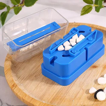 Přenosné Pilulka Splitter Cutter Rozdělit Medicíny Skladování Tablet Rozbočovače Snížit Kráječ Domů Pilulku Případech Dávkovač Pilulku Box