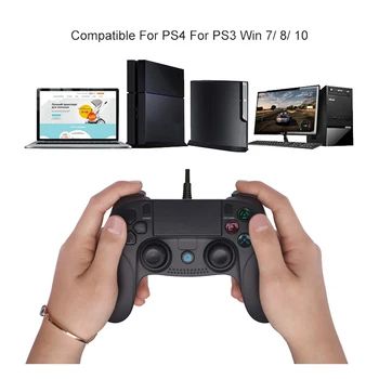 USB Kabelové Gamepad pro Playstation 4 Joystick Gamepad Dvojí Šok Joypad pro PC Pro PS4 Controller 2,2 M Kabel Pro PS3 Konzole