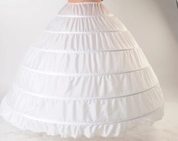 Plus Velikosti Velké Svatební Brašny Oceli 6 Nevěsty Šaty Extra Velkou Skluzu Oceli Bílá 6 Obruče Spodnička Krinolína Skluzu Spodnička
