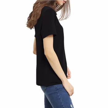 Ženy překrývající tričko Svetr t-shirt černá bílá šedá coress topy tričko NV57 E