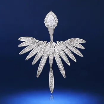 2021 nová luxusní Křídla Andělů, 925 sterling silver náušnice pro ženy, lady dárek k výročí šperky hromadně prodávat E5892