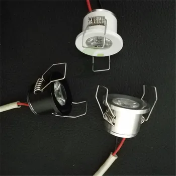 Mini LED Podle Kabinetu Downlight Bodové Světlo 1W pro Stropní Zapuštěné Lampa AC85-265V Stmívatelné Dolů světlo doprava zdarma