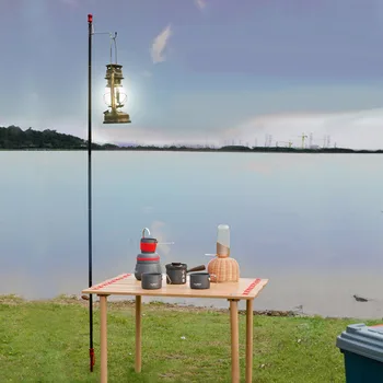 SUNDICK Venkovní Tábor Rybářské Skládací Lampa Pól Závěsné Světlo Fixní Držák Zem Plug Typ Může být Použit pro Live