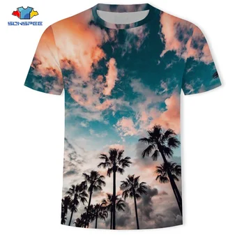 2020 NOVÉ 3D Tištěné Beach Pánské T-Shirt Karikatura Fantasy Hip-Hop Tričko Letní Osvěžující Casual T-Shirt Zvíře Pár Tričko Top