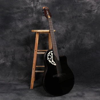 41 palcový uhlíkových vláken kytara 6 strunná elektrická kytara Picea Asperata Pevné kytaru s Pick Up AGT161