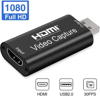 Ideo Karty Zachytit HDMI Video zachytávací Karty Streaming Rady VHS Capture USB 2.0 1080P Mini Pořízení Karty Converter