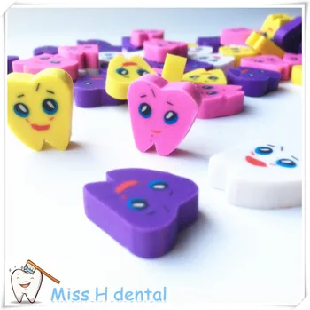 50 ks Kreativní Zuby typ Dárek tužka eraser Zubní Kliniky, Speciální dárek pro zubní laboratoře papírnictví