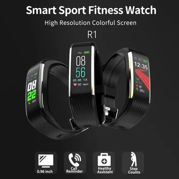 R1 Sport Fitness Krokoměr Hodinky Smart band Náramek Chytrý Krevní Tlak, Srdeční Frekvence Monitoru BluetoothWristband Pro Android iOS
