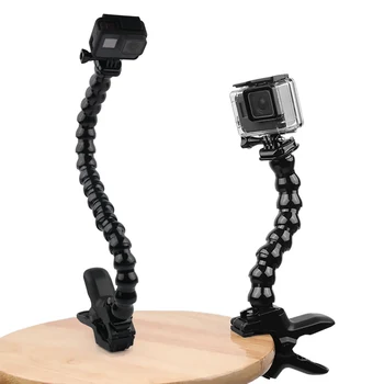 Čelisti Flex Upínací Držák s Flexibilní Nastavitelný Husí krk pro GoPro Hero 9 8 7 6 5 Sjcam Yi 4K Akční Kamera, Stativ, Příslušenství