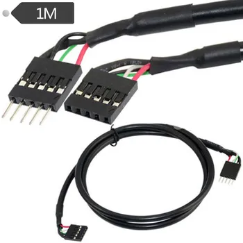 1m Vnitřní 5Pin USB IDC základní Deska Záhlaví Samec na Ženské Prodlužovací Kabel