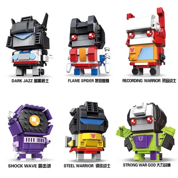 Cihla Transformer Optimus Prime Brickheadz Hračky pro Děti Bumblebee, Megatron Super Hrdina Malé Stavební Blok Model Set pro Kluky